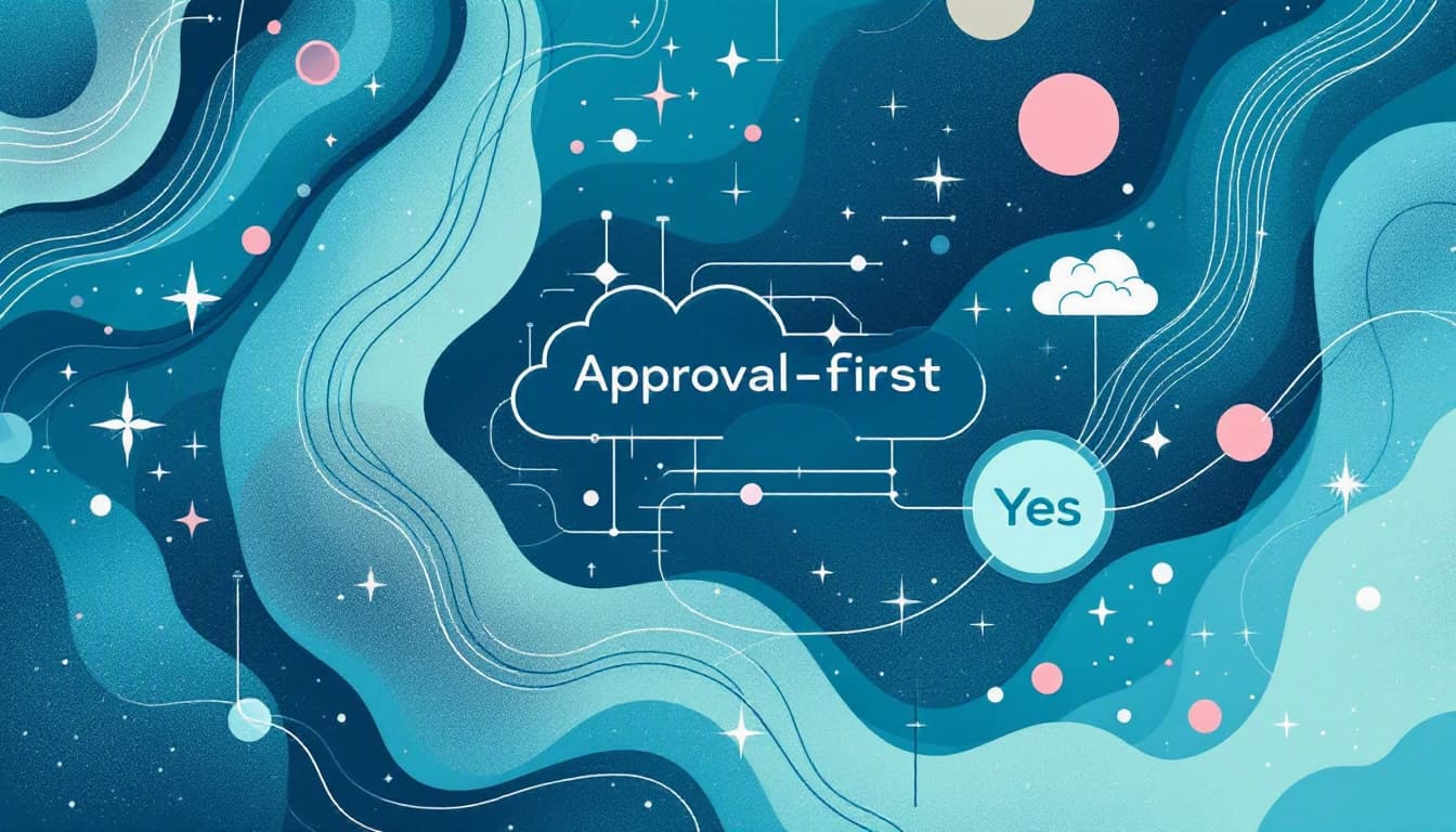 What is approval-first AI?